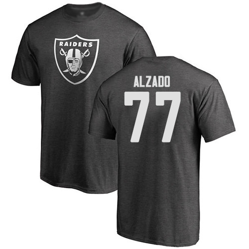 Men Oakland Raiders Ash Lyle Alzado One Color NFL Football #77 T Shirt